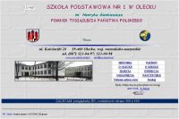 Strona WWW SP 1 w Olecku